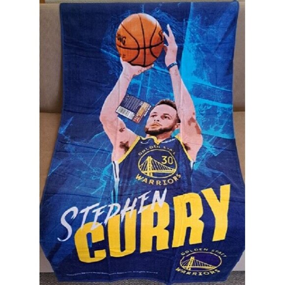 New Stephen Curry Golden State Warriors Beach Bath Pool Gift Towel NBA Team GSW - Picture 1 of 3